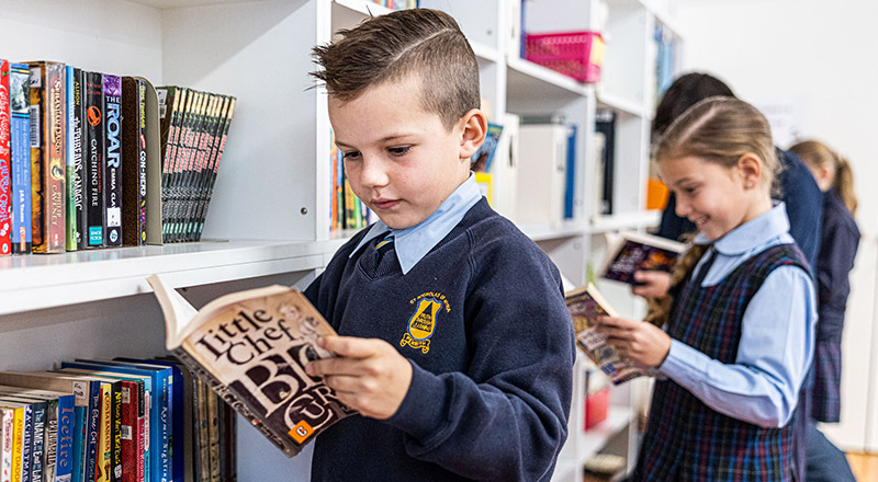School Library at St Nicholas of Myra Primary School Penrith