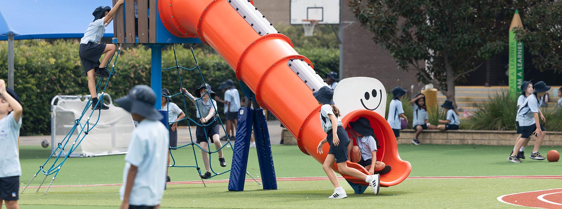 St Nicholas of Myra Primary, Penrith offers generous outdoor play equipment