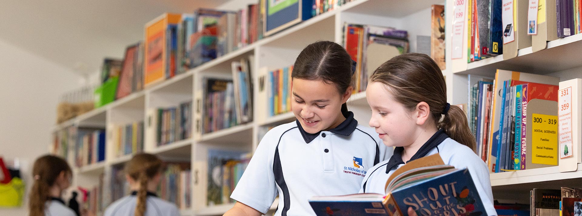 Library facilities available at St Nicholas of Myra Primary Penrith