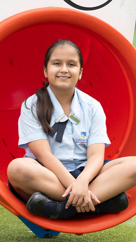 St Nicholas of Myra Primary, Penrith offers generous outdoor play equipment