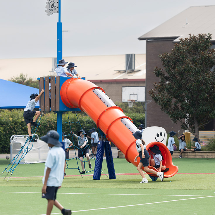 St Nicholas of Myra Primary, Penrith offers generous outdoor play equipment