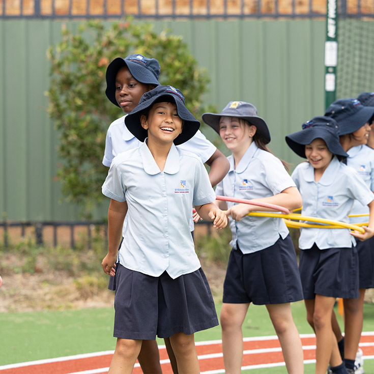 St Nicholas of Myra Primary, Penrith offers generous outdoor play equipment